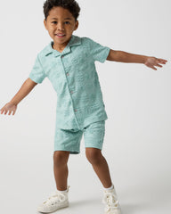 Coastal Rays Drawstring Shorts