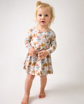 Kaleidoscope Dreams Ribbed Skater Dress with Bodysuit