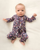 Midnight Petals Ruffle Zippy