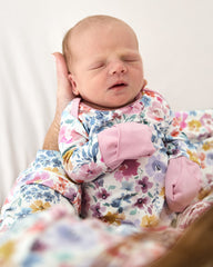 Tiny Blooms Crescent Zippy