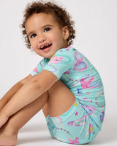 Slumber Club Two-Piece Short Sleeve & Shorts Pajama Set