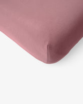 Rosewood Fitted Mini Crib Sheet