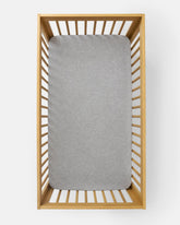 Heather Gray Fitted Crib Sheet