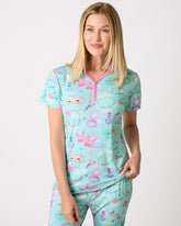 Slumber Club Women's Short Sleeve Pajama Top