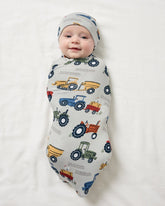 Tractor Tales Swaddle & Beanie Set