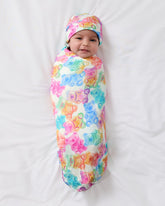 Gummy Giggles Swaddle & Beanie Set