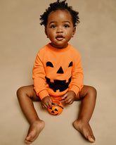Jack-O'-Lantern Raglan Romper