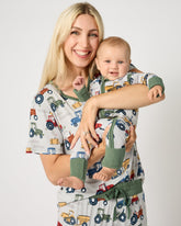 Tractor Tales Women's Short Sleeve Pajama Top