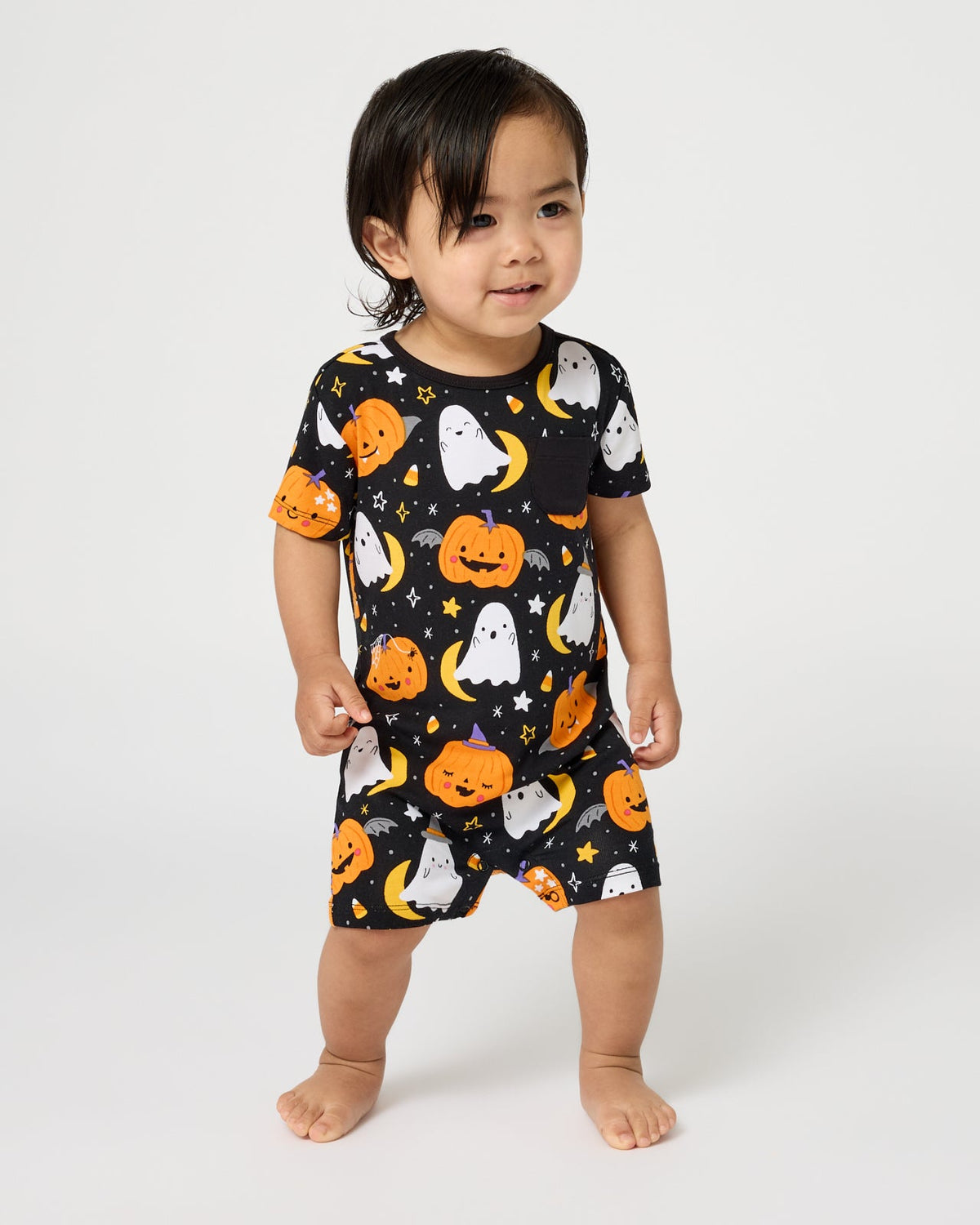 Moonlit Magic Pocket Shorty Romper