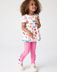 Pop Pink Bow Legging