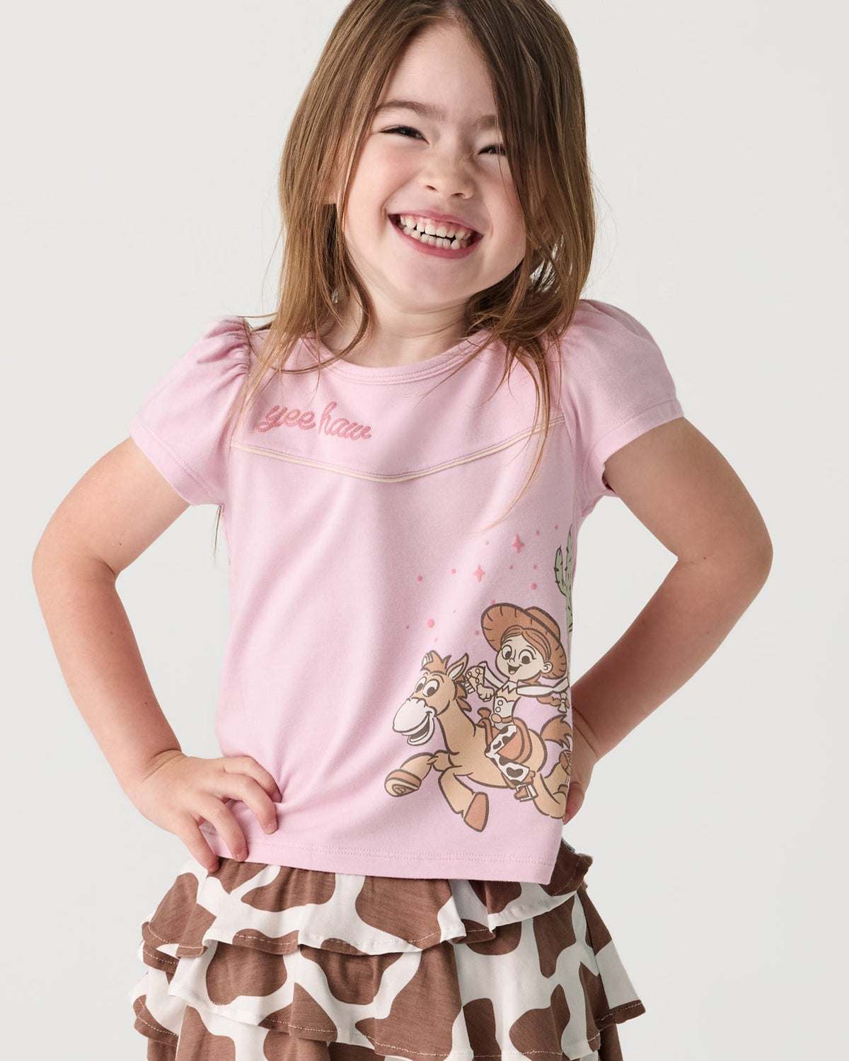 Disney & Pixar Howdy Jessie Puff Sleeve Tee