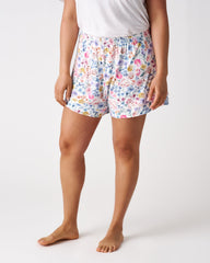 Tiny Blooms Women's Short Sleeve & Shorts Pajama Set