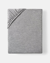 Heather Gray Fitted Crib Sheet