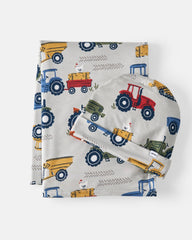 Tractor Tales Swaddle & Beanie Set