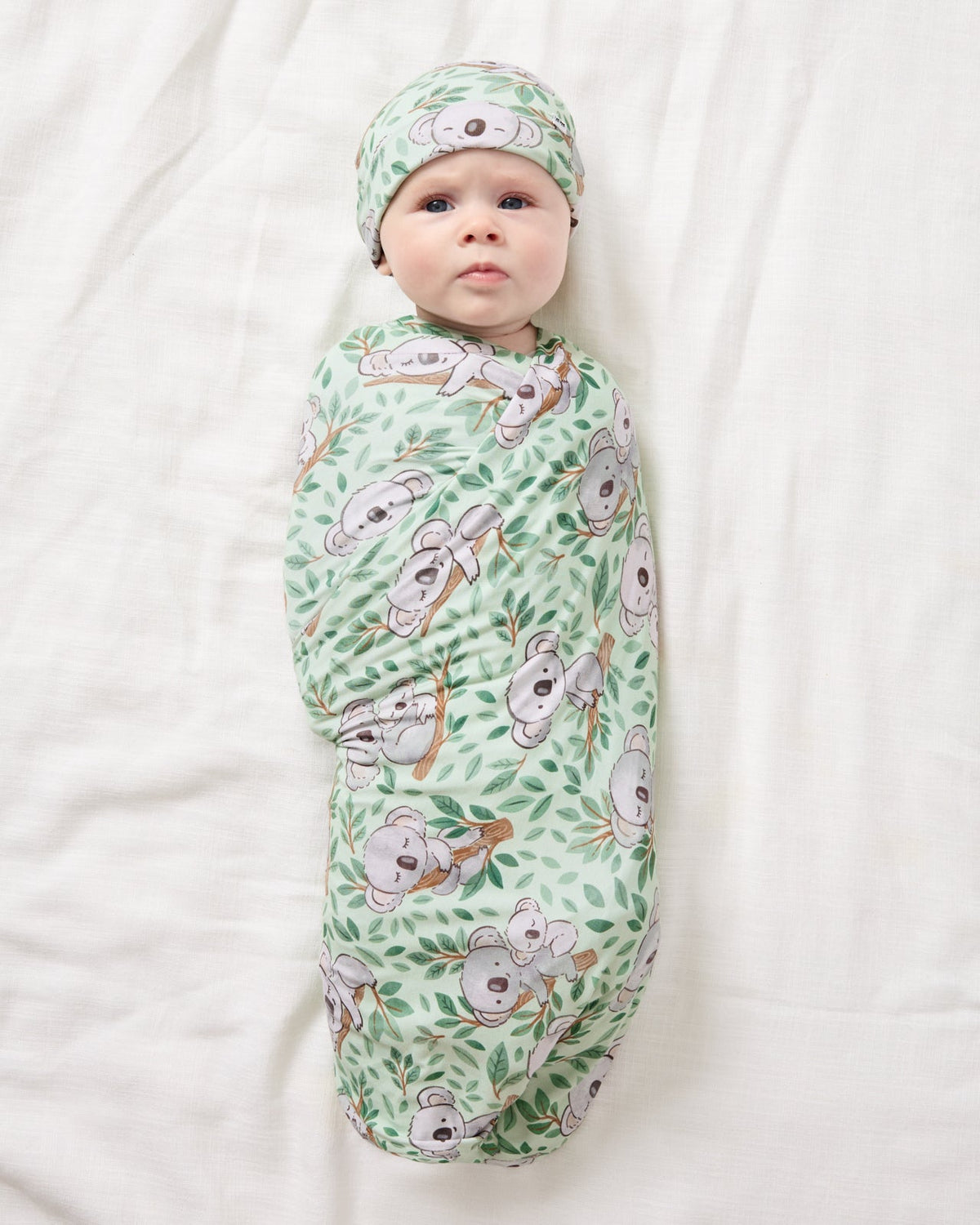 Koala Cuddles Swaddle & Beanie Set